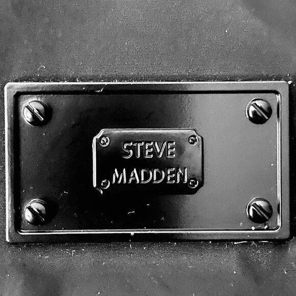 NWT Steve Madden BRICHH Black Signature Logo Multi pockets Backpack Bag & Pouch main image 14